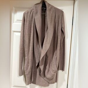 Barefoot Dreams Taupe Open Front Cardigan